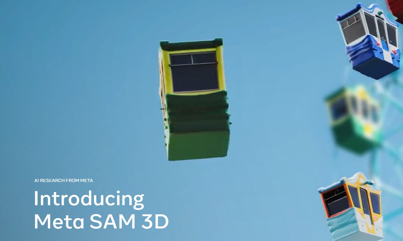 Meta’s SAM 3D - Creating 3D models from photos
