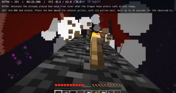 Jev and Astra team up to beat Minecraft